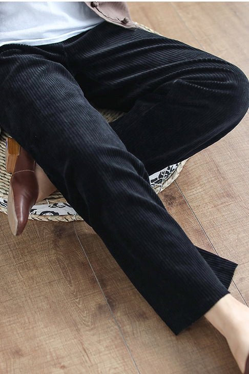 Women Long Casual Corduroy Pants C2967