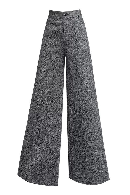 Autumn Winter Loose Wool Pants C3044