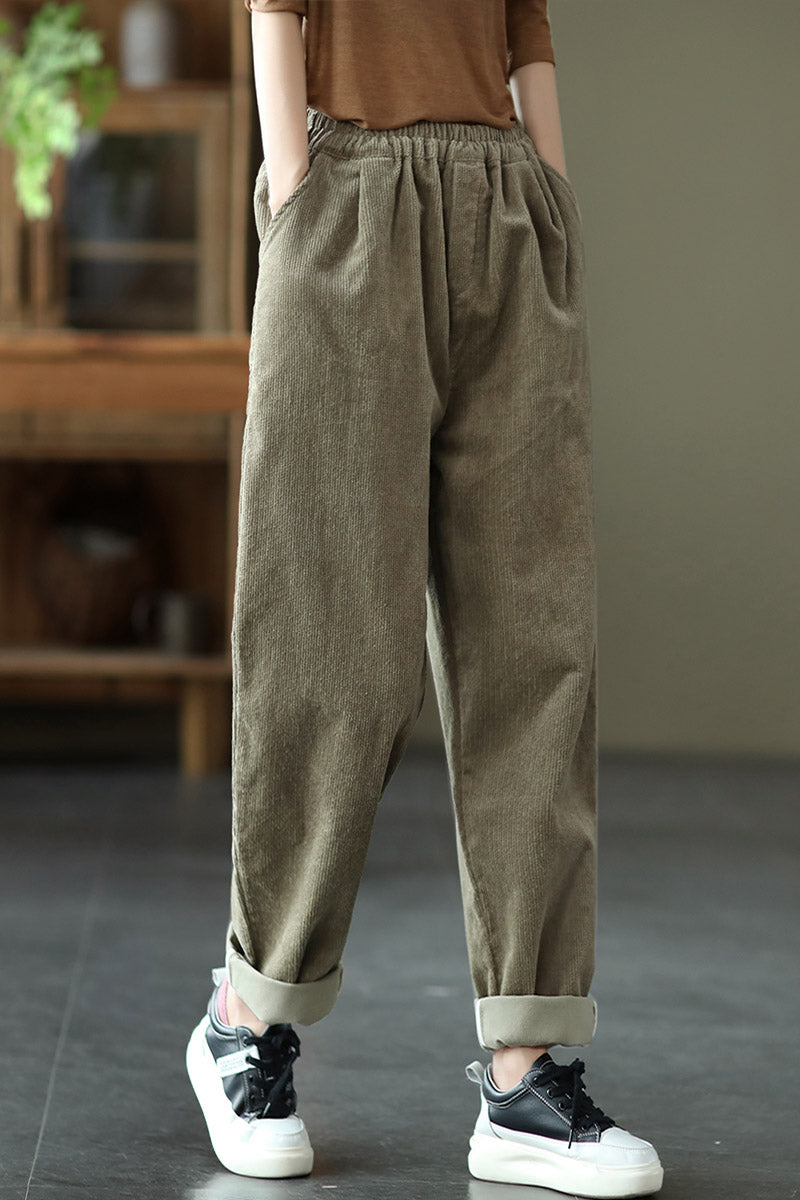 Autumn Winter Casual Corduroy Pants C2950