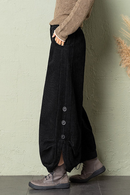 Winter Warm Thick Corduroy Pants C2958