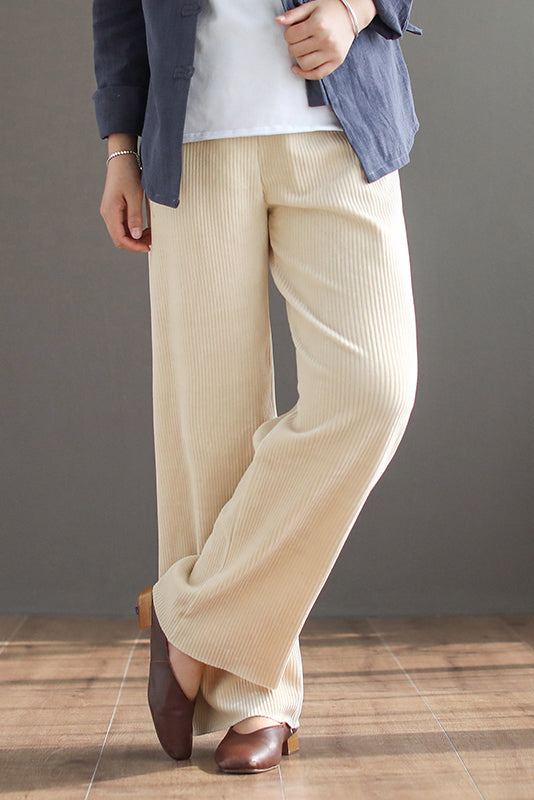 Women Long Casual Corduroy Pants C2967