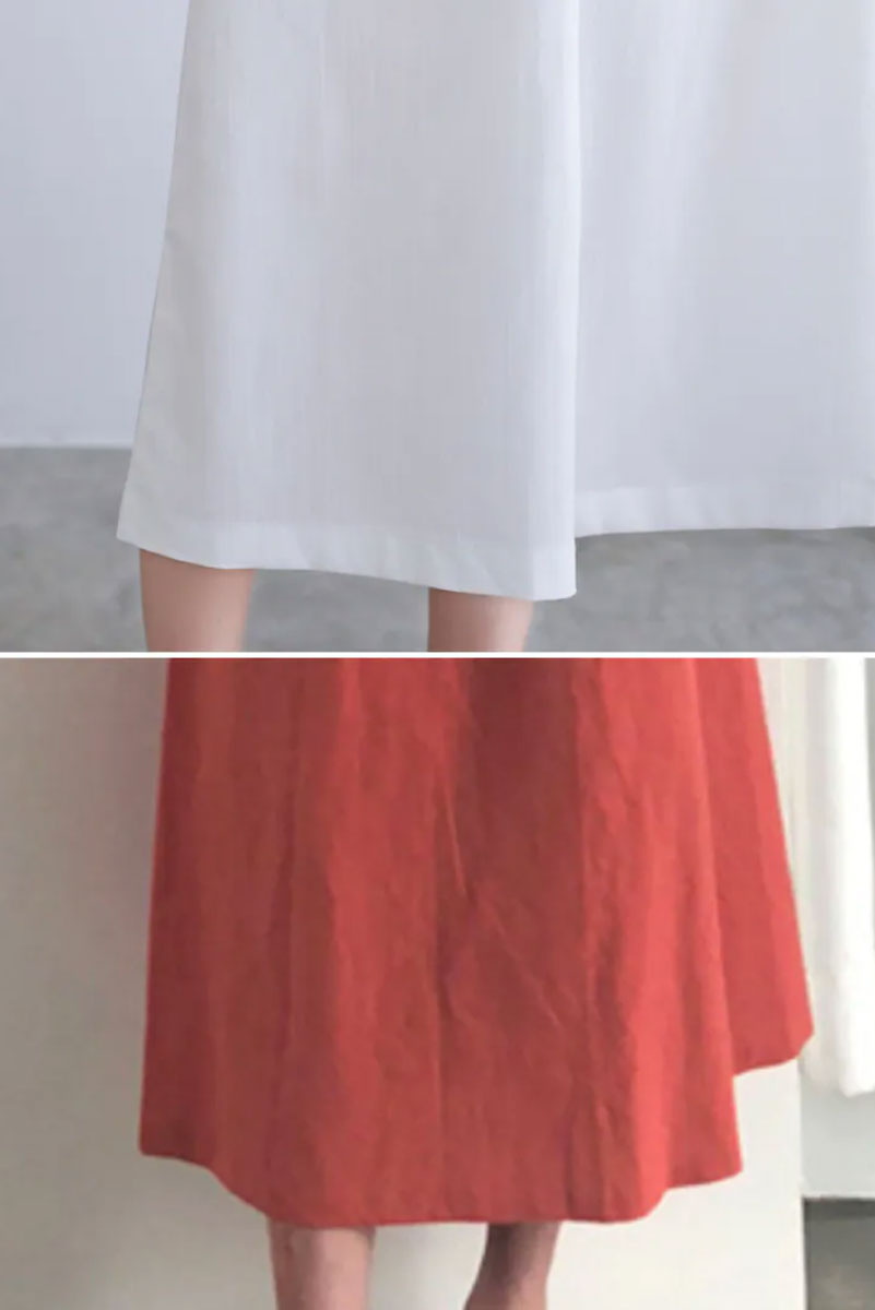 White Puffy Short Sleeve Linen Dress For Women C229901
