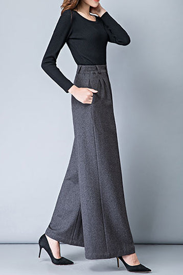 Women Autumn Loose Wool Pants C3048