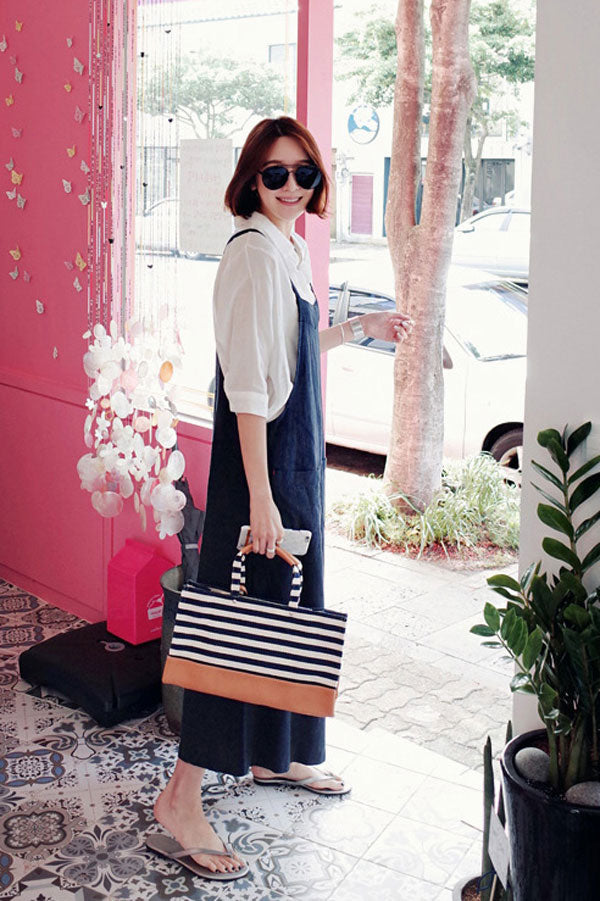 Casual Blue Linen Jumpsuits C2385