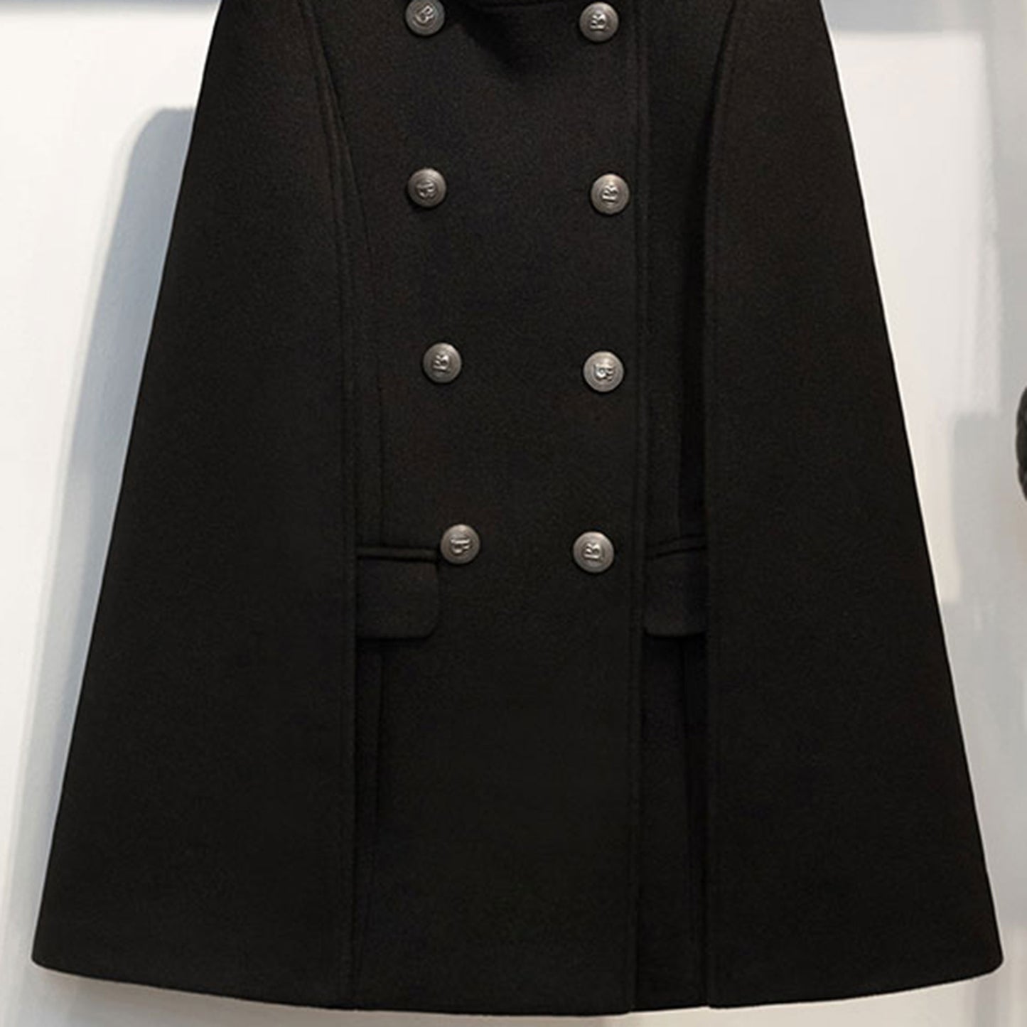 Vintage Inspired Women's Cashmere Wool Cape Coat C254501
