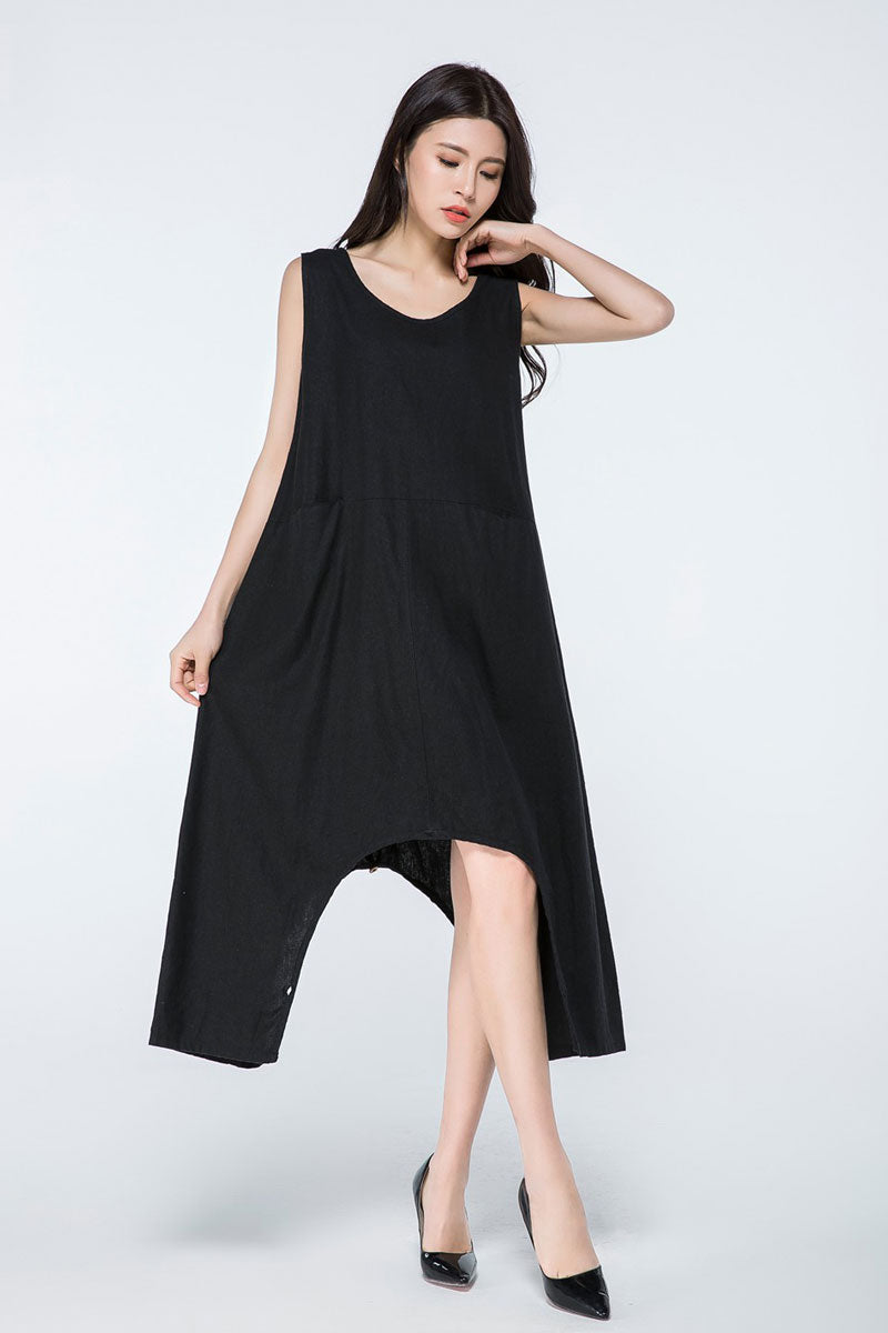 Women Harem Linen Jumpsuit C1074,Size XS/L #YY03425