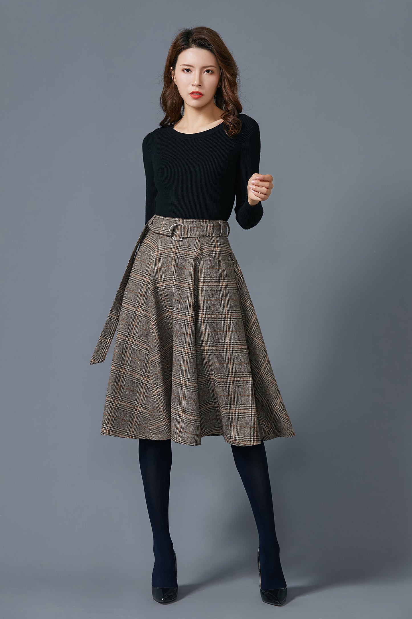 plaid skirt