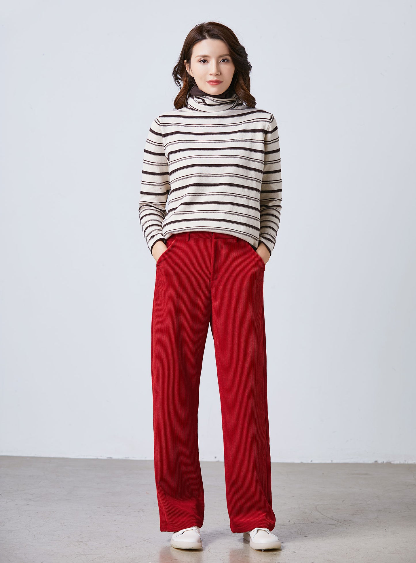 High Waist Baggy Pants C2554