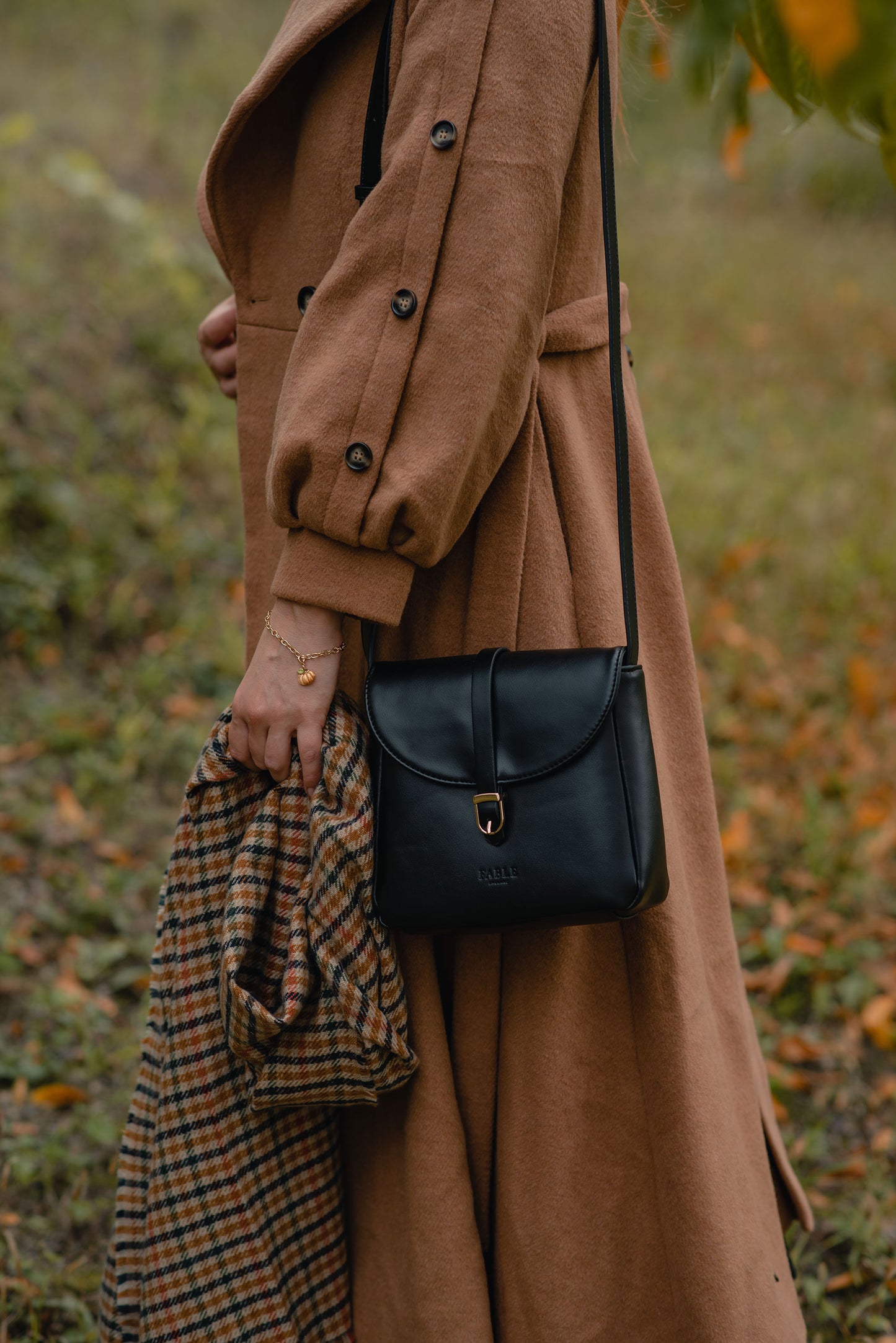 Double Breasted Belted Wool Coat C3141