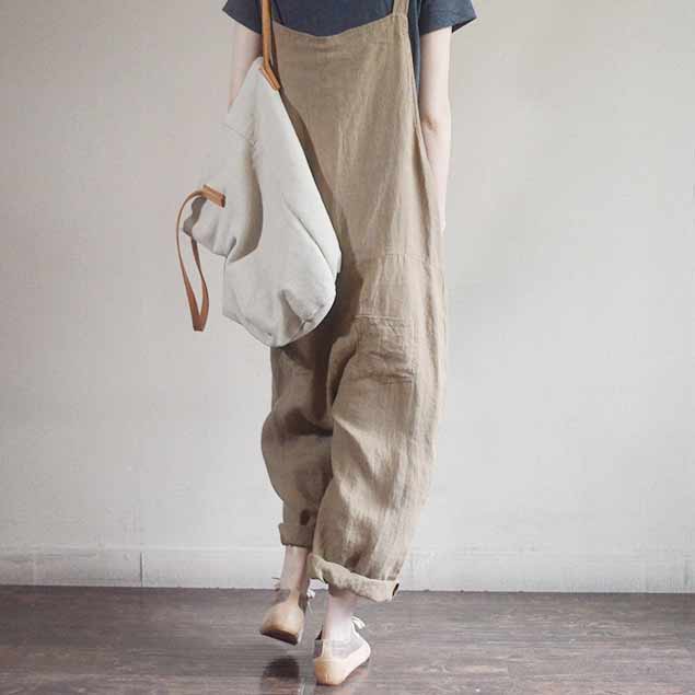Casual Baggy Overalls Jumpsuit L001#
