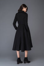 Load image into Gallery viewer, Double breasted maxi wool coat C1019#
