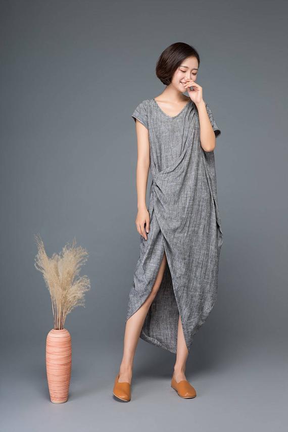 women linen dress
