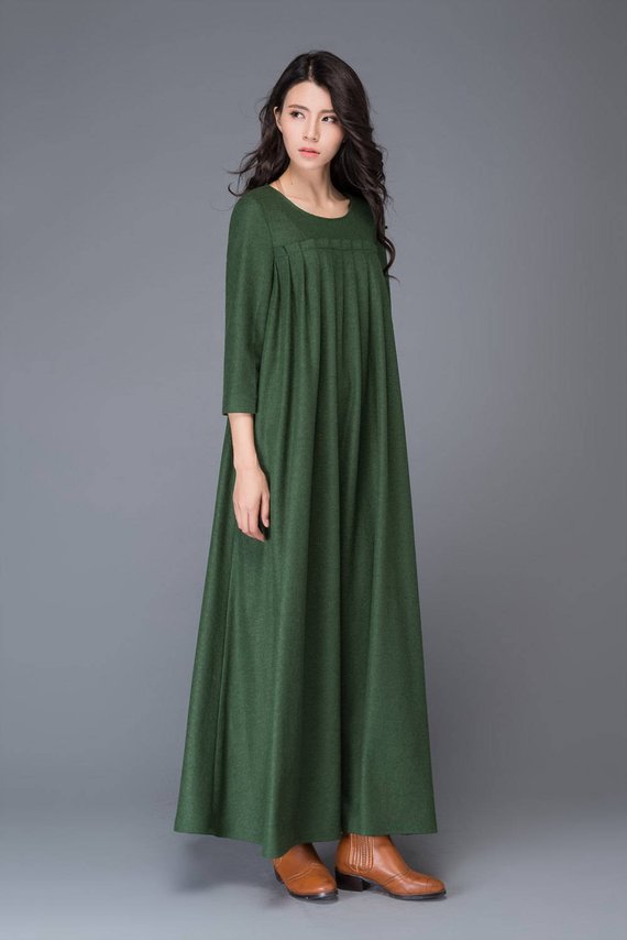 Winter wool dress
