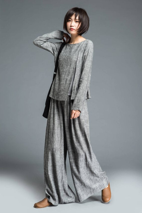 palazzo linen pants