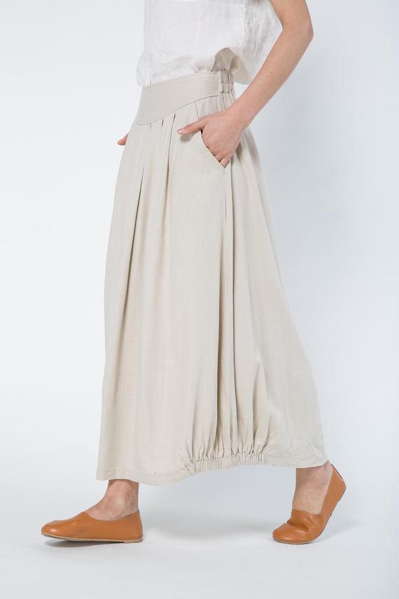 womens linen skirt