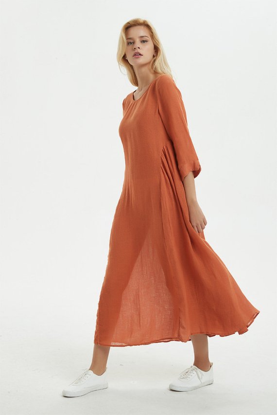 Orange dress