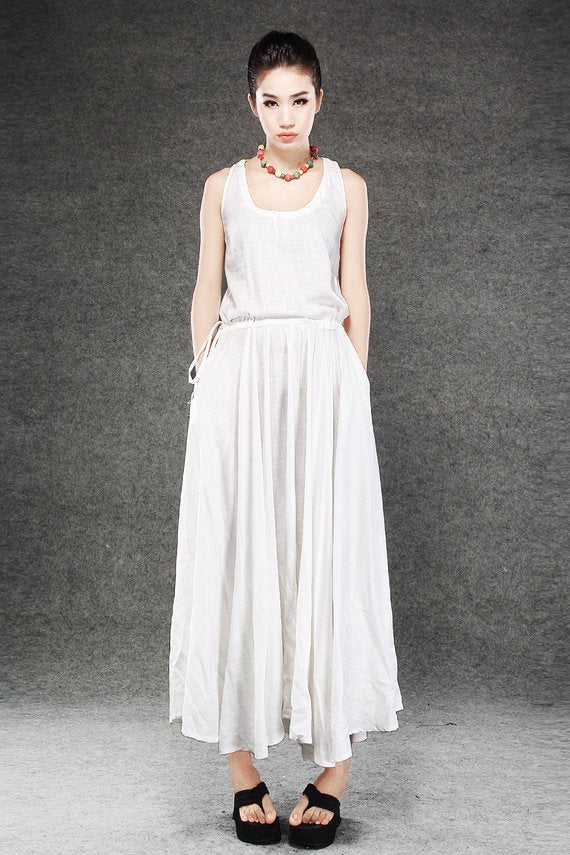 women linen dress