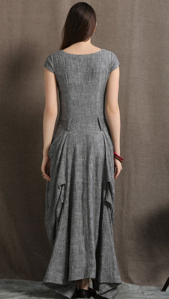 Linen Asymmetric Dress