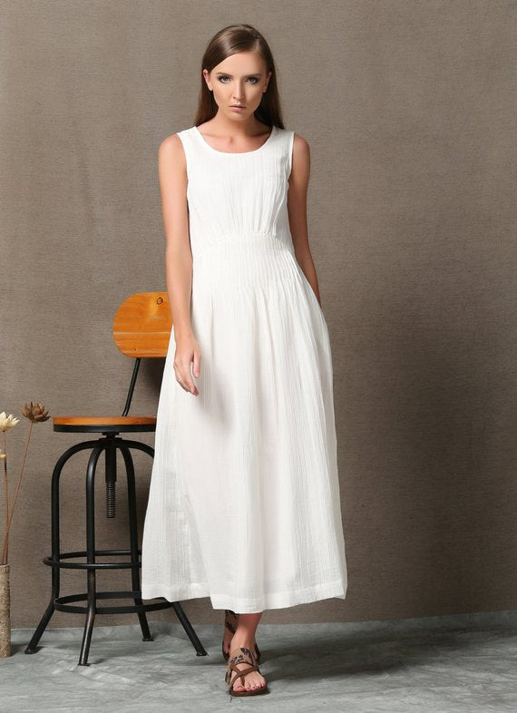 women linen dress