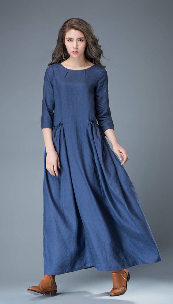 linen tent dress