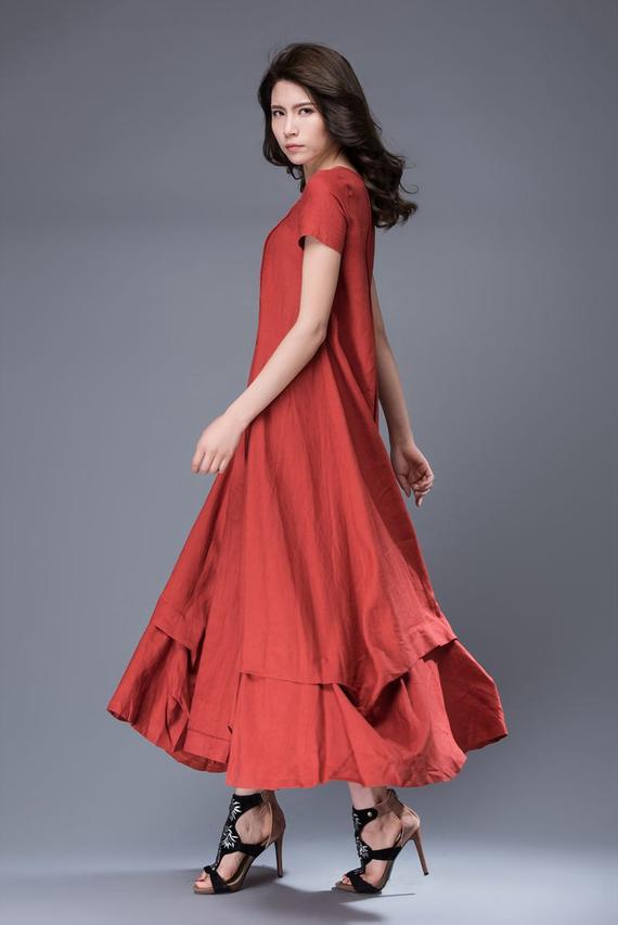 Maxi linen Dress