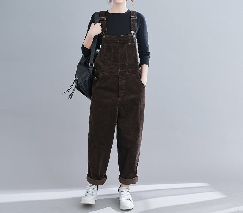 Casual Comfortable Corduroy Jumpsuit C1808