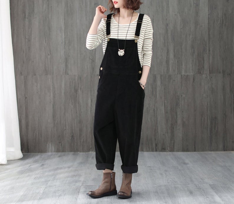Casual Comfortable Corduroy Jumpsuit C1808