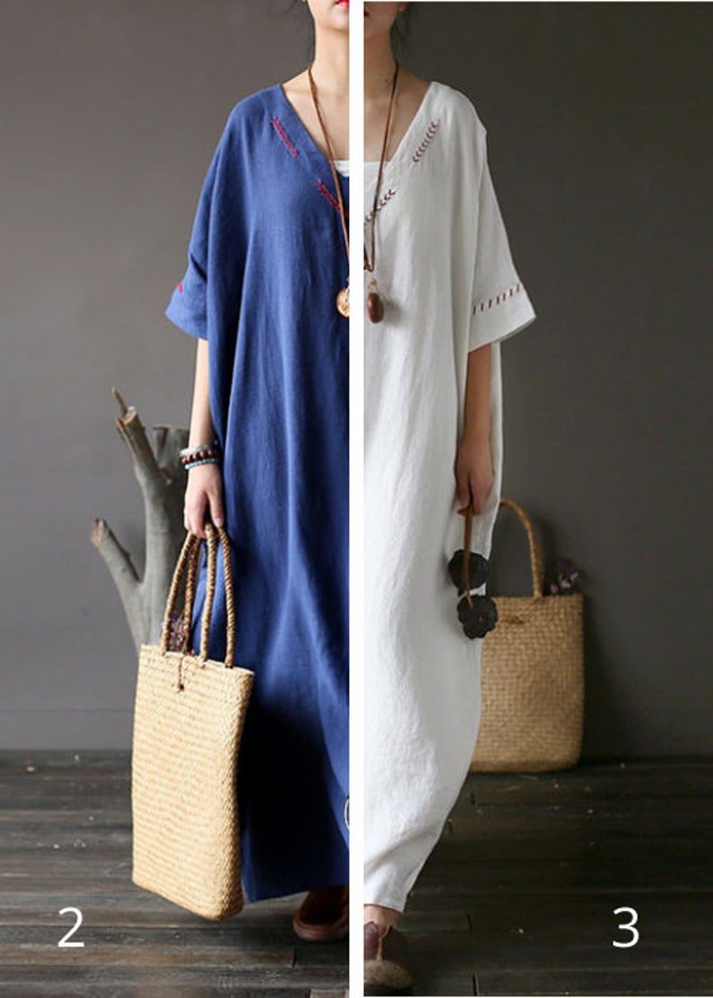 Loose Fit Wine Red Kaftan Dress Women C225001