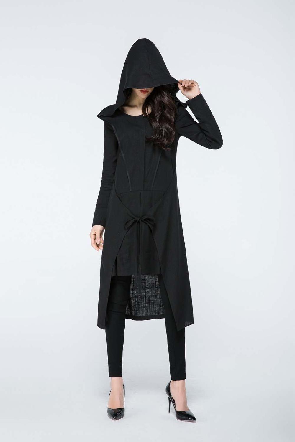 long linen dress