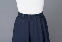 Load image into Gallery viewer, high waist A line wool maxi skirt C1006
