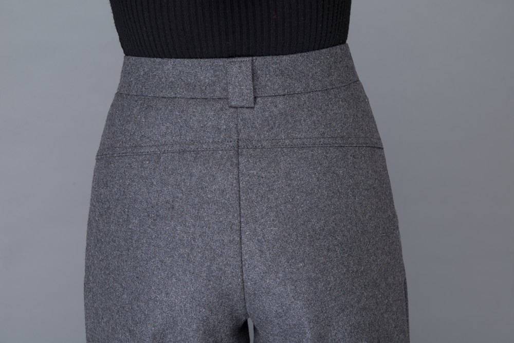 womens's long wool pants C999#