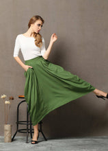 Load image into Gallery viewer, loose fitting Designer linen skirt C619
