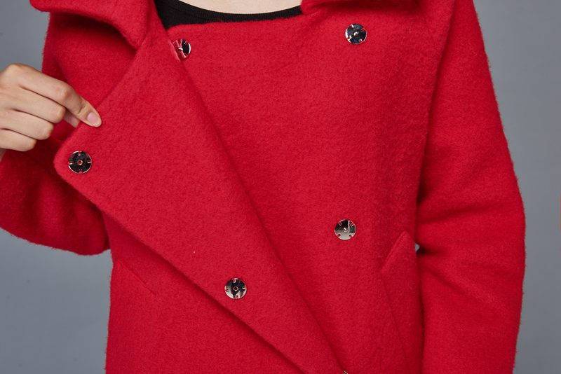 Red wool coat, womens wool coats, wool coat, winter wool coat, womens jackets, warm wool coat, Short wool coat, loose coat C960