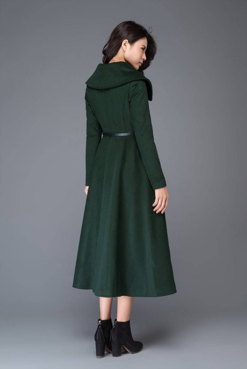 Vintage Inspired Swing Wool Coat C998