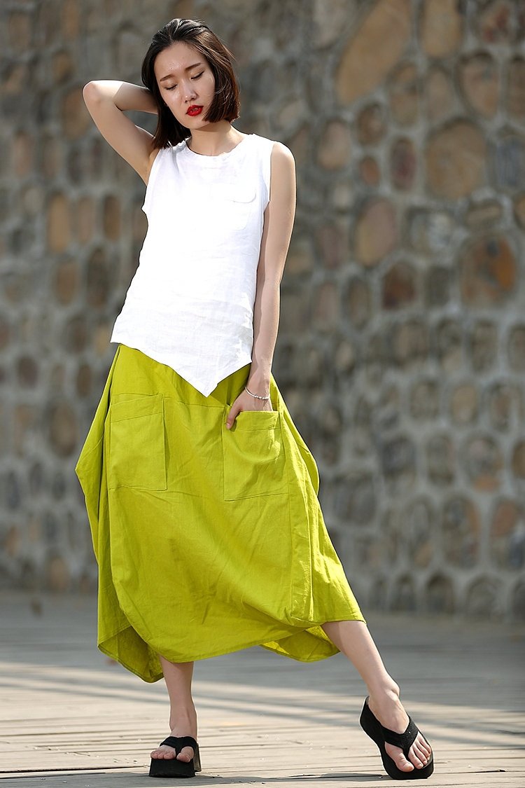 Linen blouse, white linen blouse, linen top, loose linen blouse, sleeveless linen top, summer blouse, summer linen top, women blouse CF118