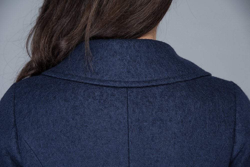 Short jacket, womens jackets, jacket, blue winter jacket, wool coat women, coat, womens short jacket, winter coat, blue coat women C1037
