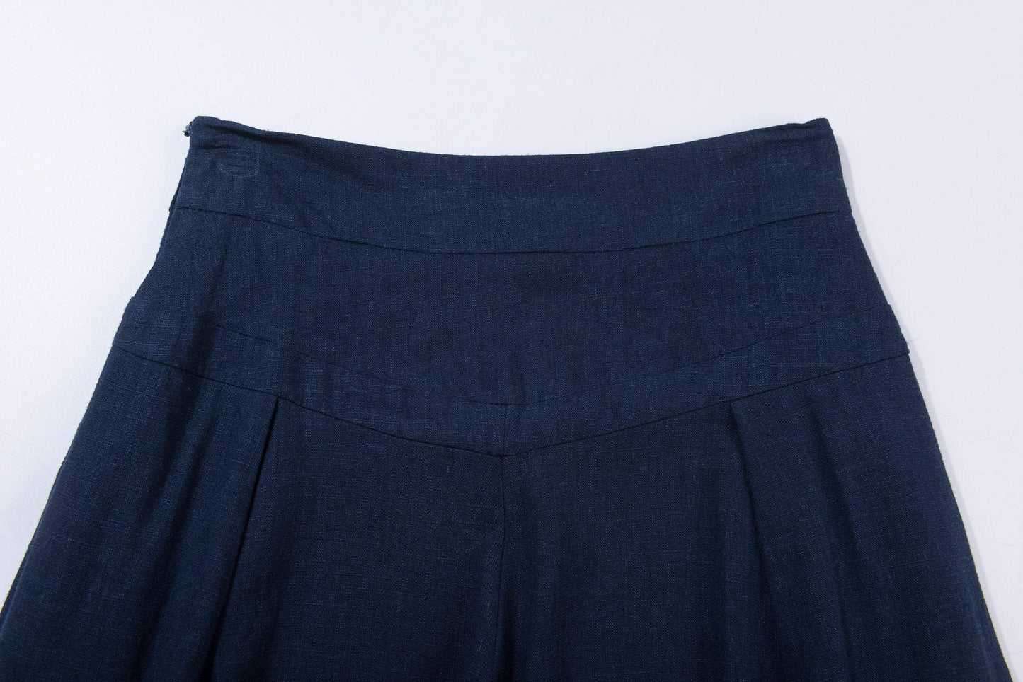 Blue linen pants, winde leg linen pants for womens, loose and casual bule linen pants for summer, handmade plus size linen pants C1265