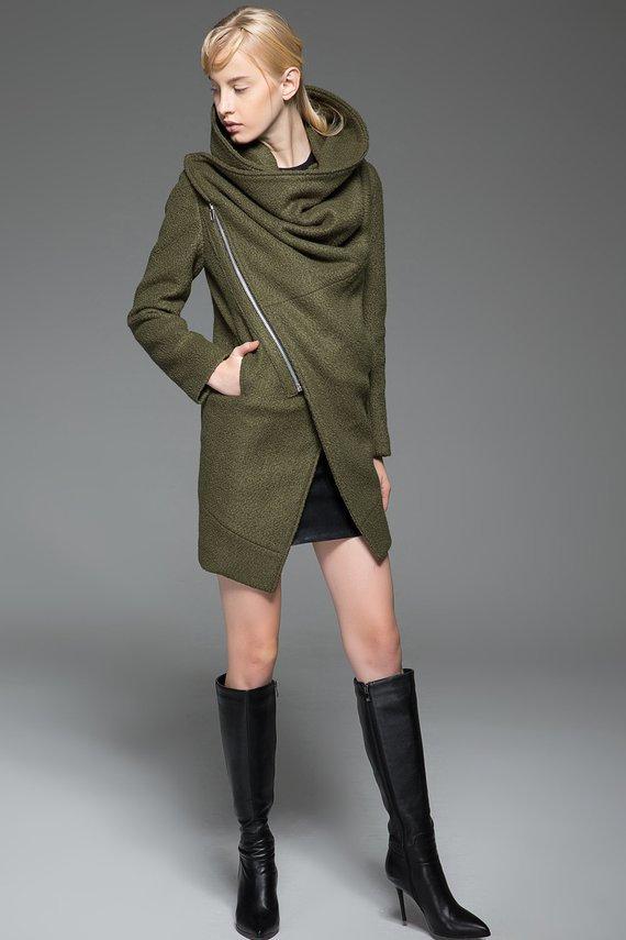 green coat
