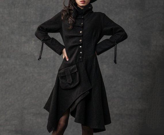 Army Green Modern Coat C183