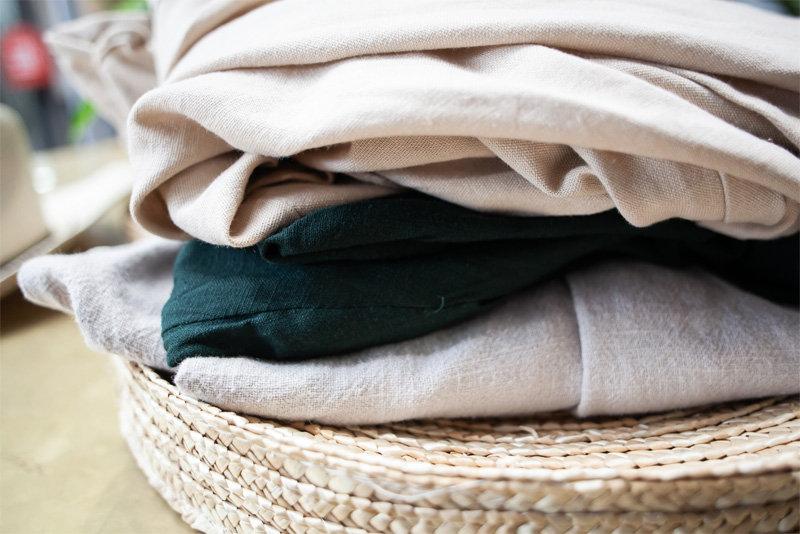 Womens midi linen dress, beige linen dress, linen casual dress, layed womens dress, long linen dress C1380