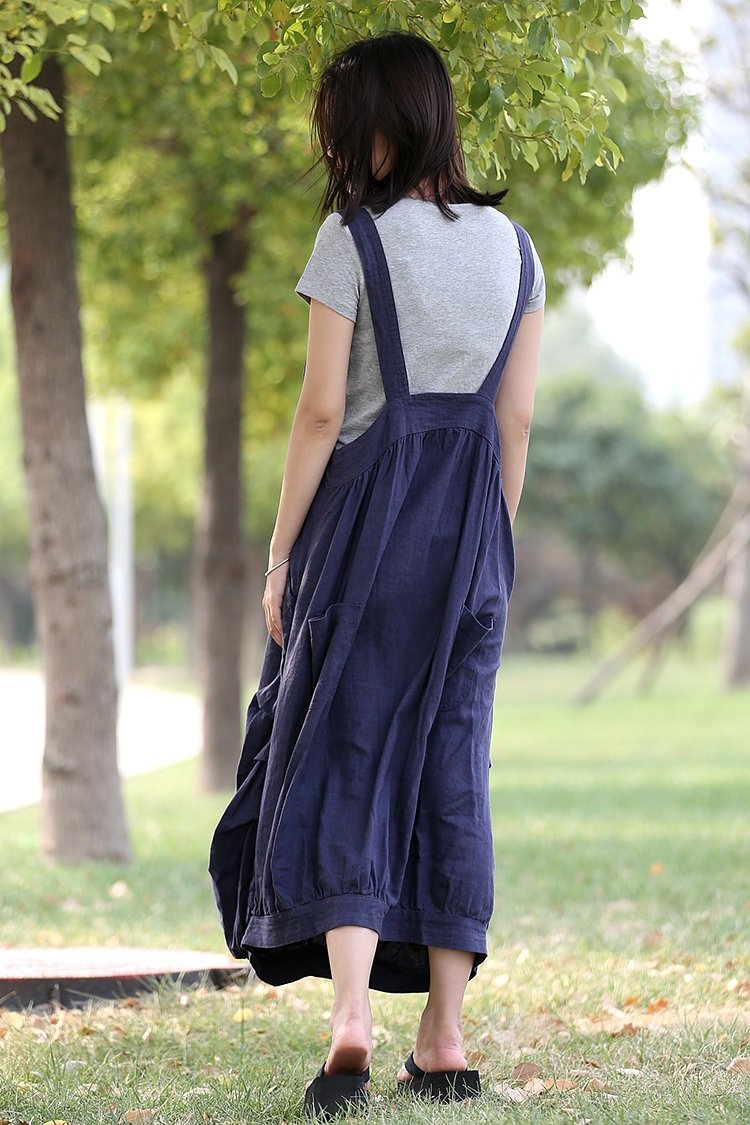 Yellow Pinafore dress, linen dress, maxi linen dress, Linen pinafore dress, overalls dress, womens overalls, summer dress