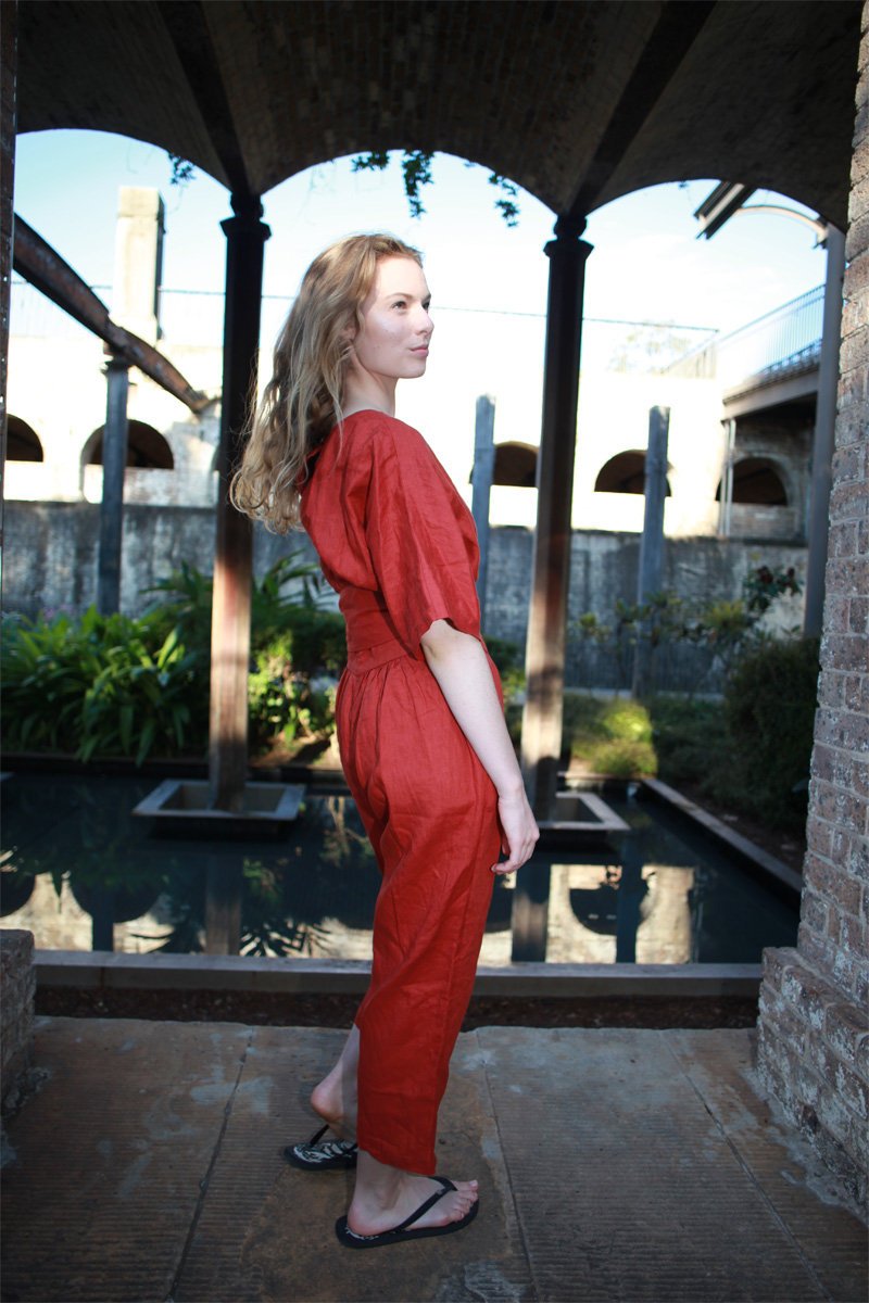 Washed long linen overall, Linen romper, Linen Jumpsuit Women, Oversized Jumpsuit, Linen jumpsuit, Loose linen Jumpsuit C1498