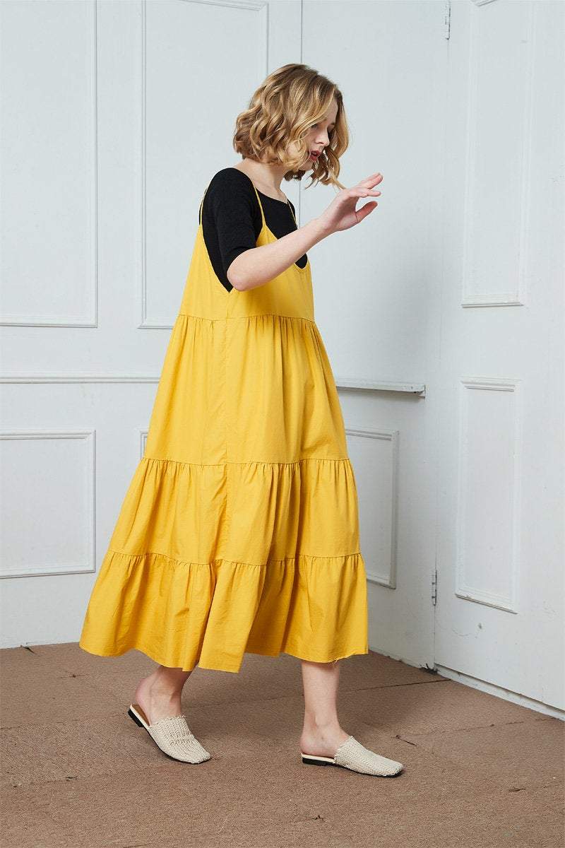 long linen dress