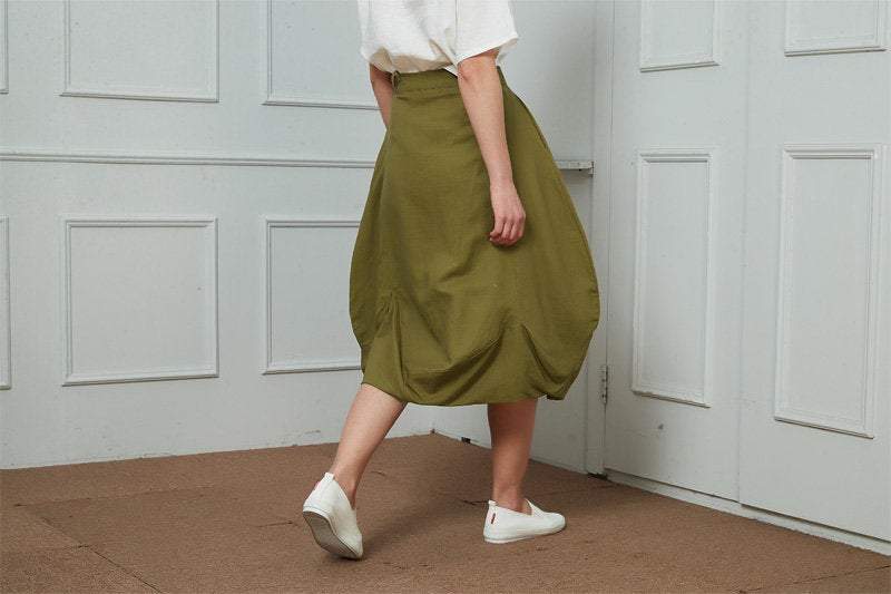 Linen Skirts for Womens, Summer Skirt, Linen Loose Skirt, midi linen Skirt, Linen Skirt, Asymmetrical Skirt C1464