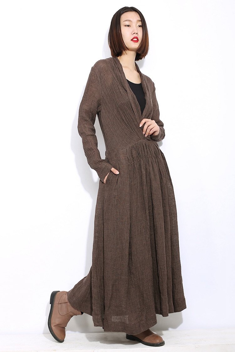 Linen dress, maxi dress, causal dress, womens dresses, dress, long dre YLISTYLE Linen dress, maxi dress, causal dress, womens dresses, dress, long dre YLISTYLE