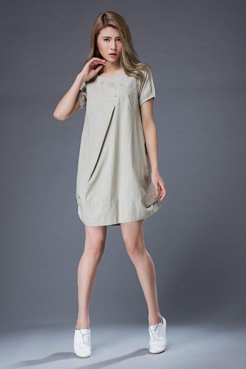 Tunic Tops, tunic dress, mini dress, womens dresses, linen dress, Linen Tunic Dress, Oversized Tunic, linen tunic, womens tunic C851