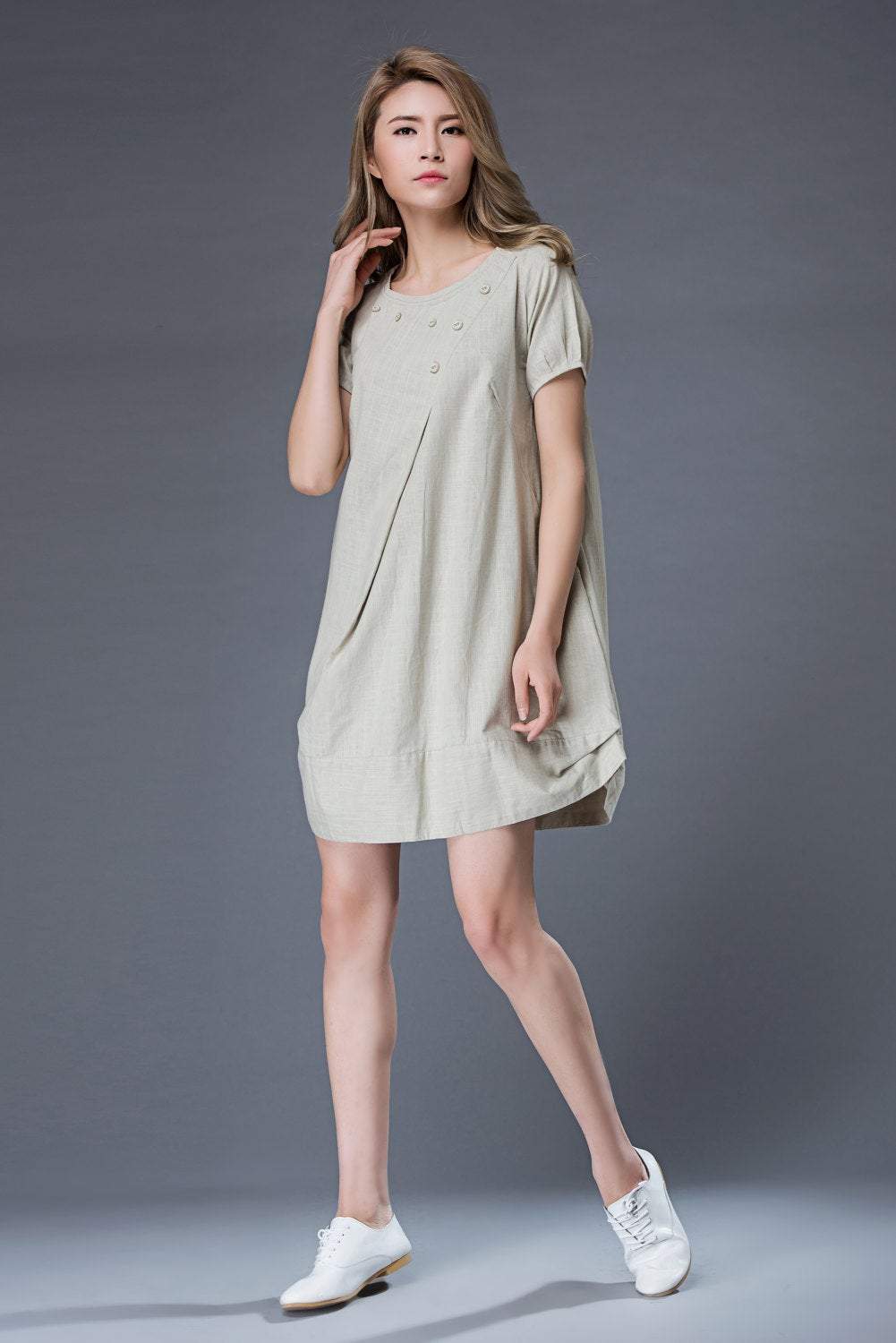 Tunic Tops, tunic dress, mini dress, womens dresses, linen dress, Linen Tunic Dress, Oversized Tunic, linen tunic, womens tunic C851