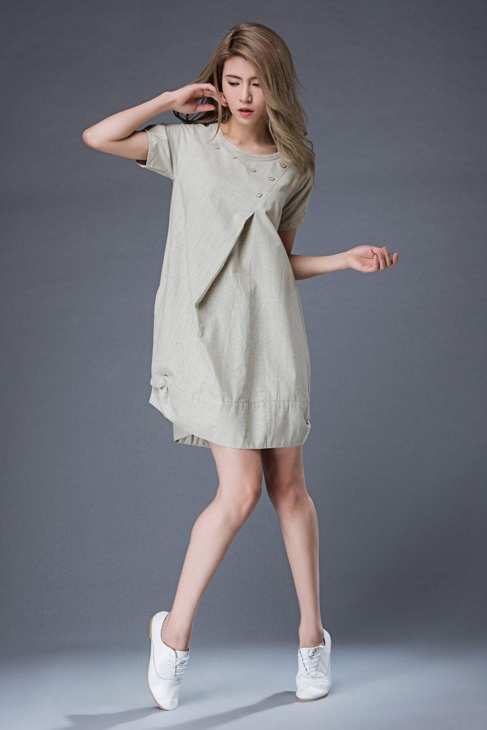 Tunic Tops, tunic dress, mini dress, womens dresses, linen dress, Linen Tunic Dress, Oversized Tunic, linen tunic, womens tunic C851
