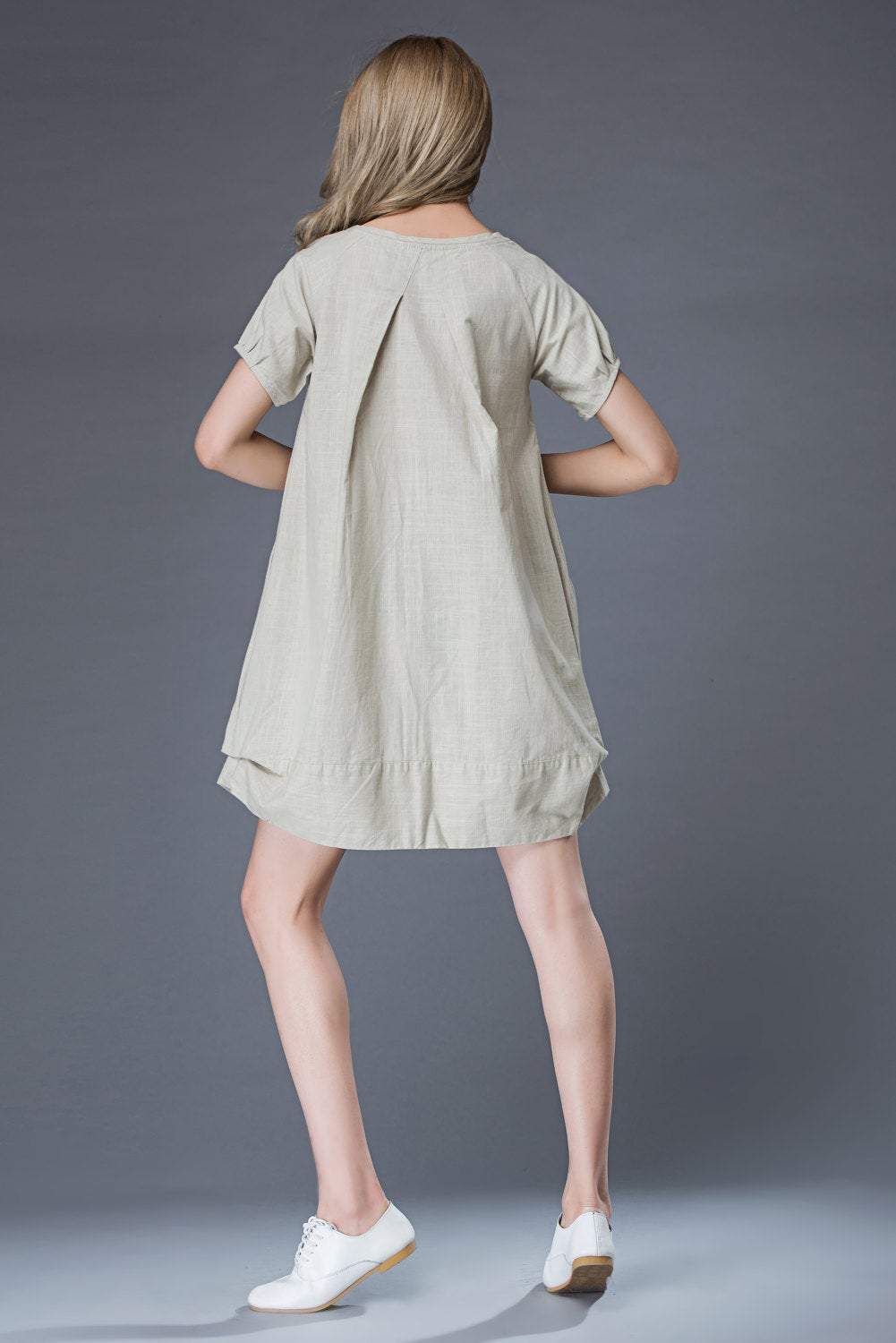 Tunic Tops, tunic dress, mini dress, womens dresses, linen dress, Linen Tunic Dress, Oversized Tunic, linen tunic, womens tunic C851