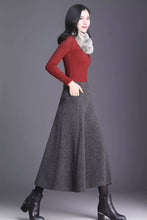 Load image into Gallery viewer, Winter wide legs wool pants, plus size wool pants C3434
